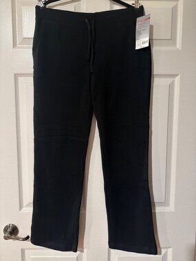Cheetah Womens Ebony Activewear Pants M (8/10) Cotton Blend Elastic Waist